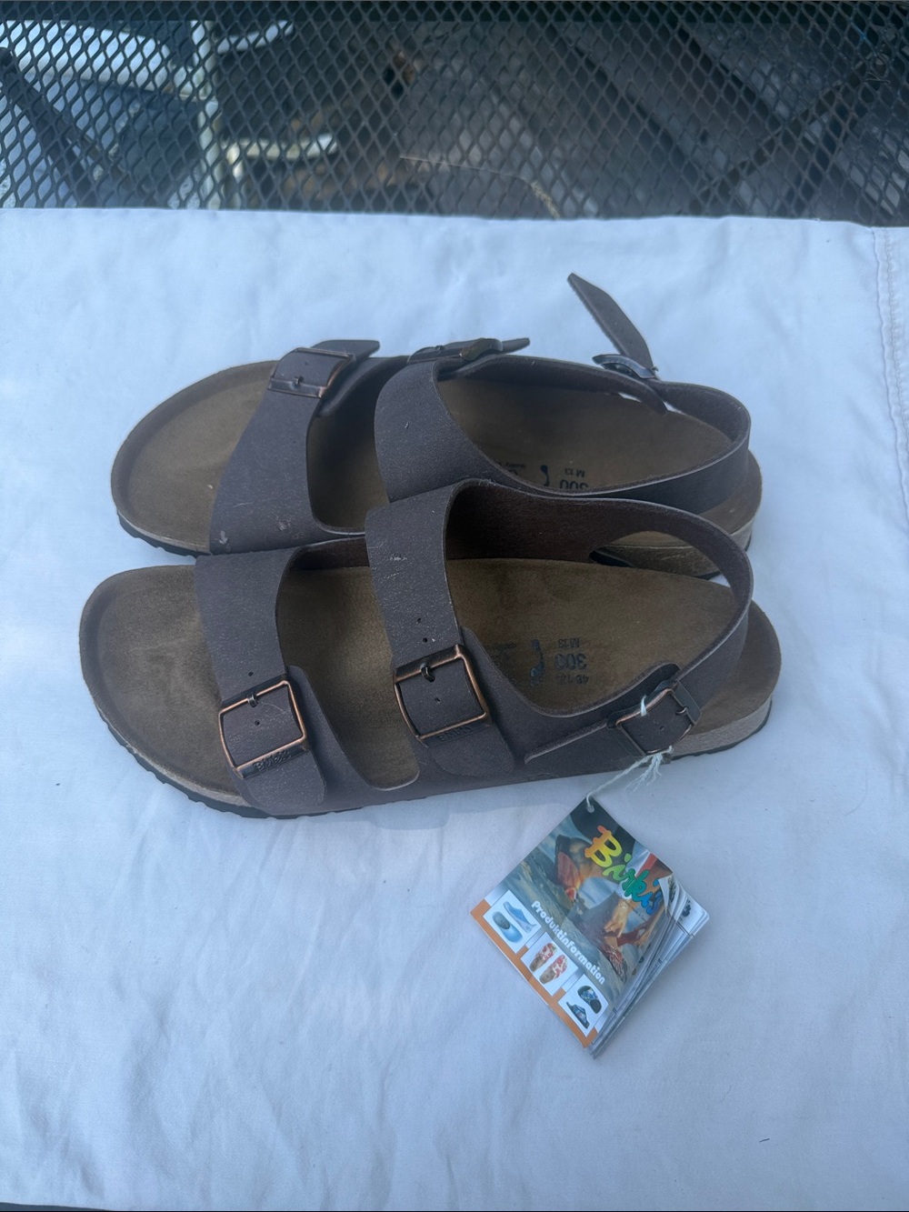 Birkenstock Brown Triple-Strap men’s 13 Sandals with Backstrap